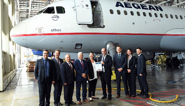 Η Aegean τιμήθηκε από την ΙΑΤΑ  με το Fast Travel Gold Award