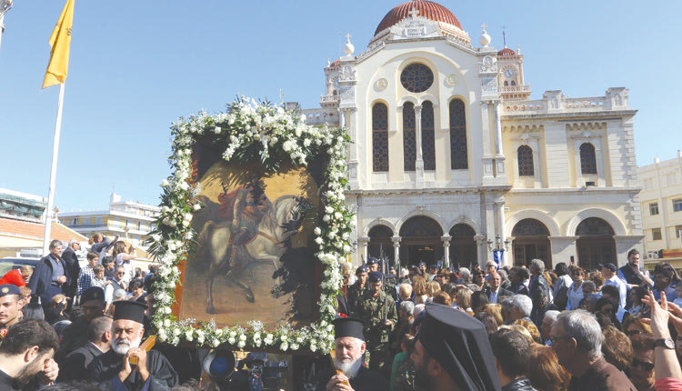 Το Ηράκλειο τιμά τον προστάτη του Άγιο Μηνά