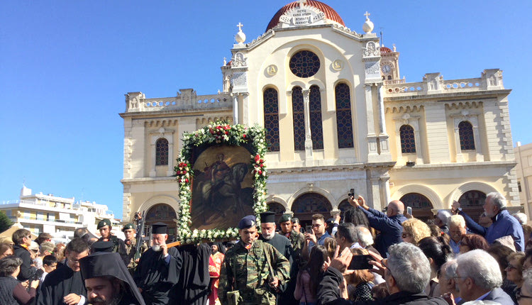 Το Ηράκλειο τίμησε τον πολιούχο του