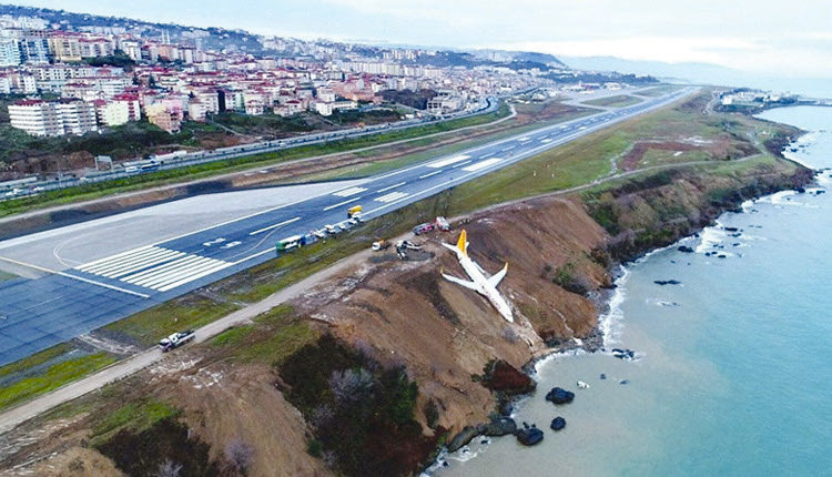 Το αεροπλάνο γλίστρησε στον γκρεμό