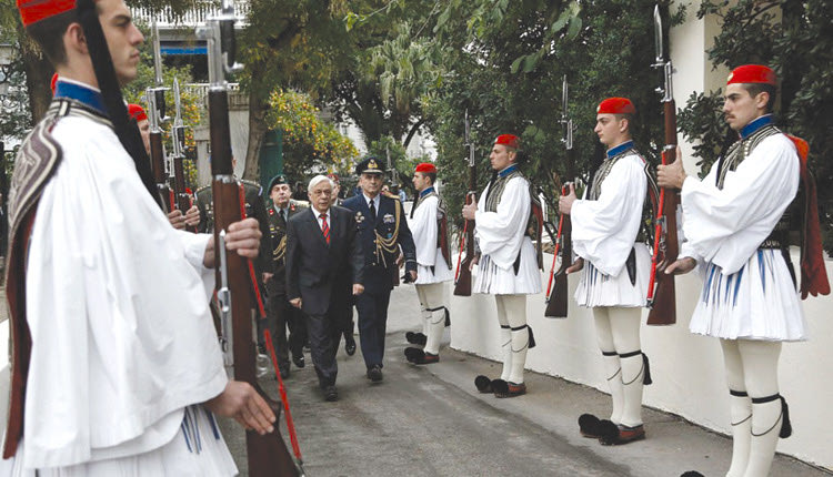 προεδρική φρουρά και ο Πρόεδρος της Δημοκρατίας