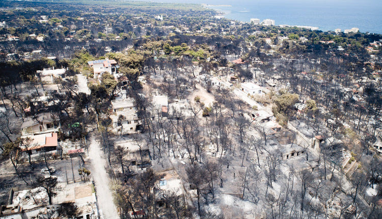 Το μέγεθος της καταστροφής μετά από τις πρόσφατες πυρκαγιές σε Αττική