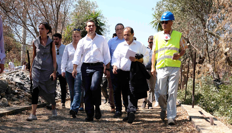 Στο Μάτι μετέβη 42 ημέρες μετά την τραγωδία, ο Αλέξης Τσίπρας