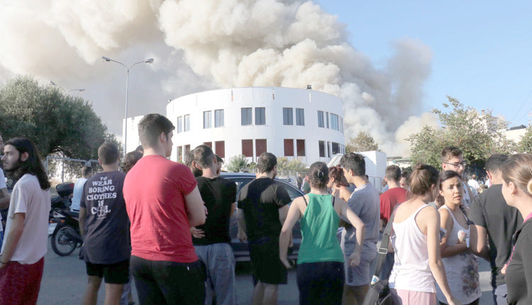 H Kαταστροφική πυρκαγιά στις εγκαταστάσεις του Πανεπιστημίου Κρήτης