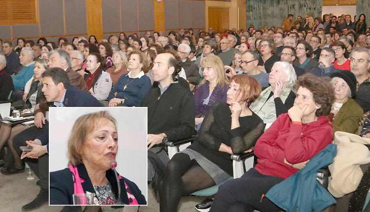 Η αρχαιολόγος δρ. Αθανασία Καντά ενημέρωσε χθες το κοινό του Ηρακλείου για το νέο θησαυρό της Κνωσού