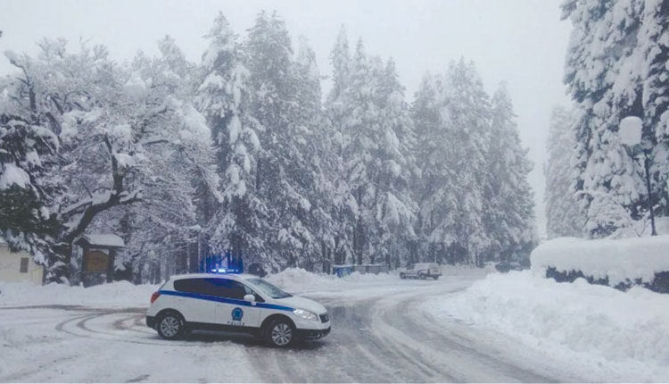 Χιόνια και στα ορεινά της Κρήτης