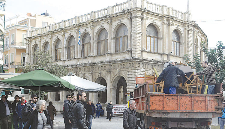 καθαίρεση των παρανομιών των καταστημάτων εστίασης