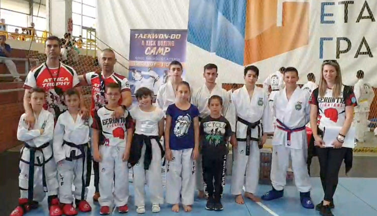 οι Gerontis Fighters στο 1ο TAE KWON DO ITF SPARING