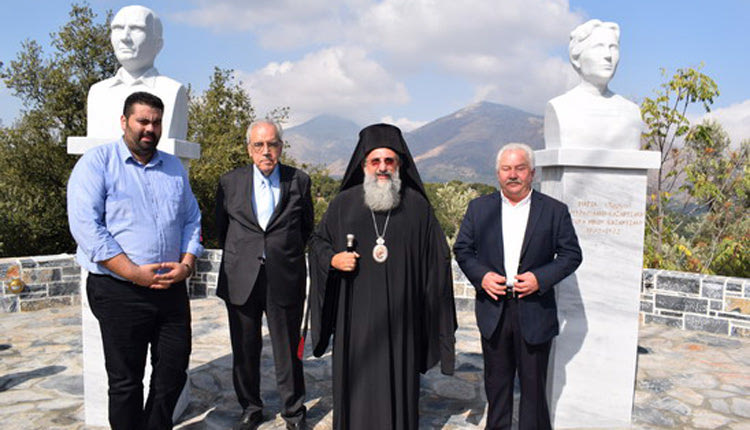 τ’ αποκαλυπτήρια των προτομών του Ν. Καζαντζάκη και της μητέρας του