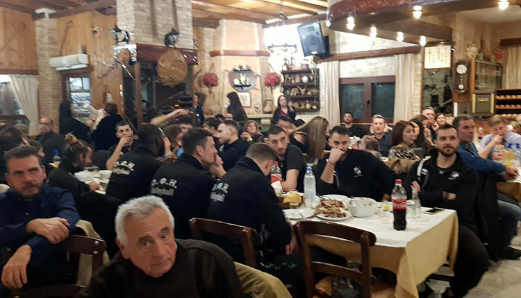 Αθλητές και παράγοντες του βόλεϊ του ΟΦΗ στην εκδήλωση