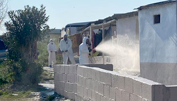 απολυμάνσεις πραγματοποιούνται στον καταυλισμό των Ρομά στη Ν. Αλικαρνασσό