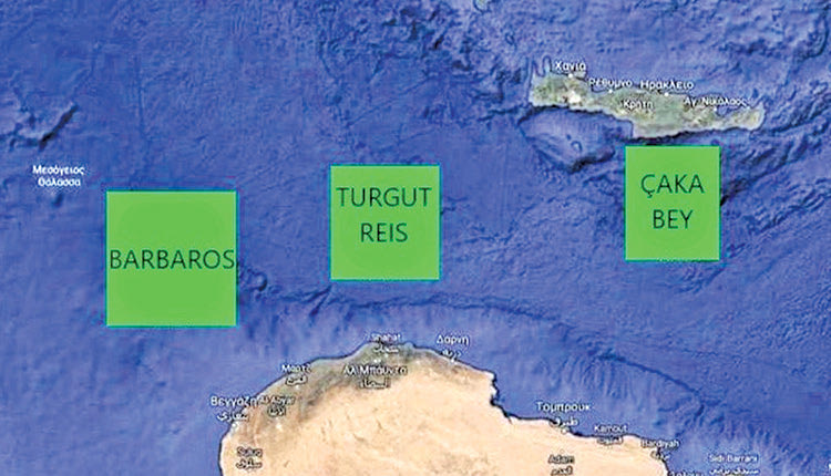 NAVTEX για ασκήσεις νότια της Κρήτης έβγαλαν οι Τούρκοι