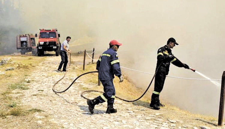 Φωτιά στον αρχαιολογικό χώρο των Μυκηνών.