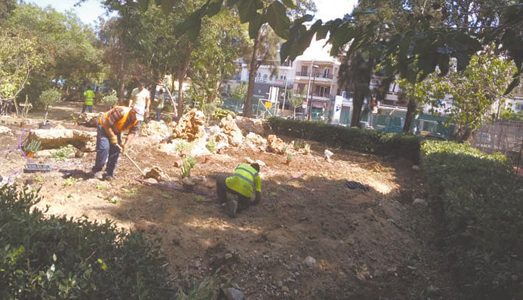 Πυρετός εργασιών στο πάρκο Γεωργιάδη,