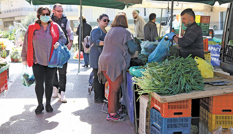 λαϊκή αγορά στο Ηράκλειο