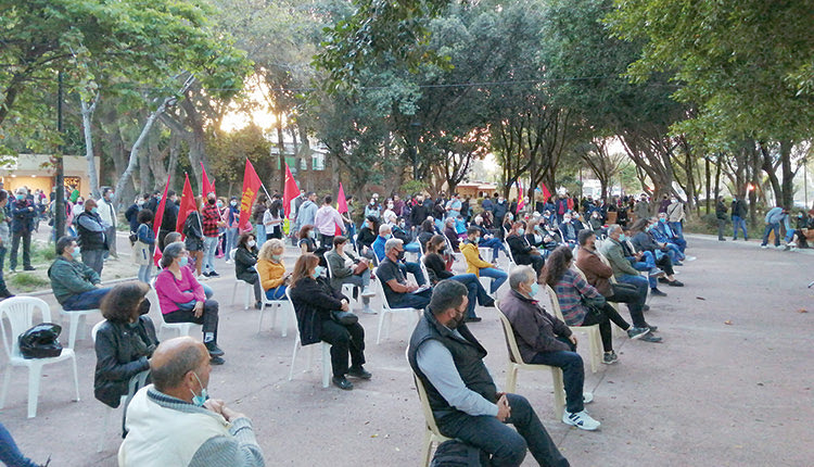 πολιτική εκδήλωση της Τομεακής Επιτροπής Ηρακλείου του ΚΚΕ στο Πάρκο Γεωργιάδη