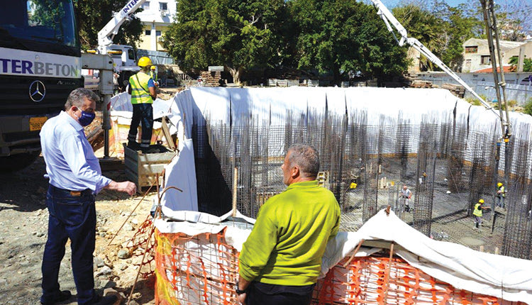 υπό ανέγερση νέο κτηριακό συγκρότημα της Περιφέρειας Κρήτης