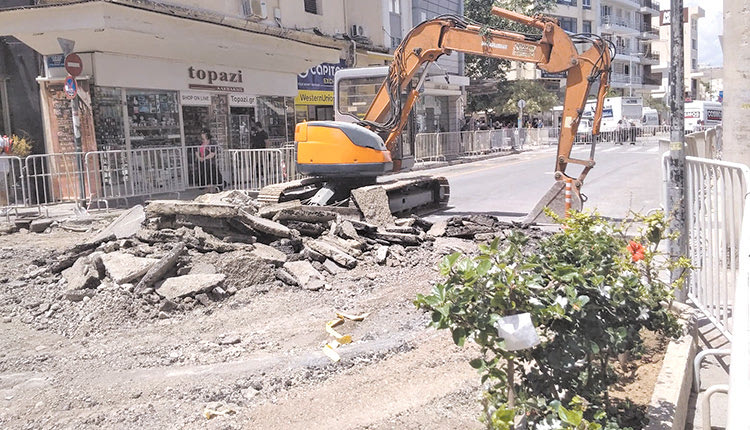 τα έργα ανάπλασης στο κέντρο της πόλης