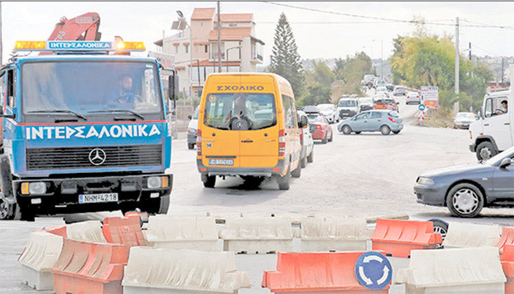 Μετά από σχεδόν έναν χρόνο εγκρίθηκε η... προσωρινή λύση του πρόχειρου κόμβου στον Άι Γιάννη Χωστό... (φωτορεαλιστική απεικόνιση από την “Π”)