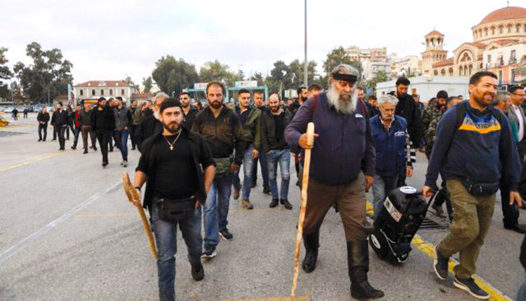 άνοδος των αγροτών της Κρήτης στην Αθήνα