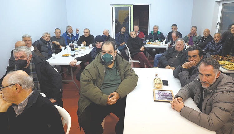 Παράγοντες και παλαίμαχοι του Εργοτέλη στην εκδήλωση