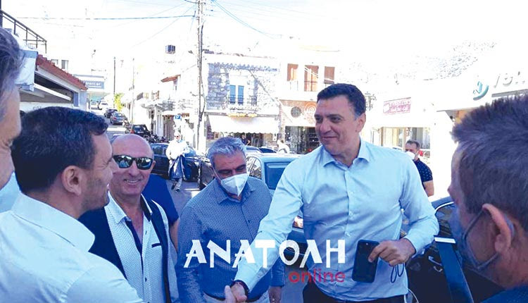 ο υπουργός Τουρισμού Βασίλης Κικίλιας, επισκέφθηκε την περιφερειακή ενότητα Λασιθίου.