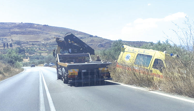 ΑΤΥΧΗΜΑ ΣΤΟΝ ΔΡΟΜΟ ΜΕΣΣΑΡΑ ΗΡΑΚΛΕΙΟ