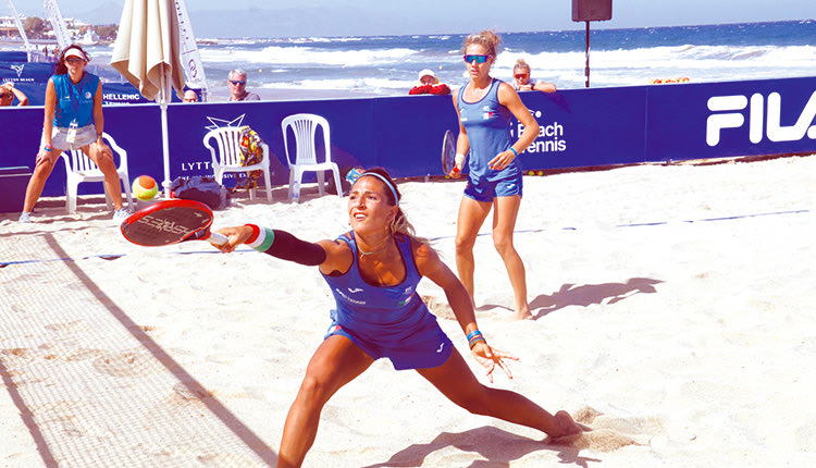 Εντυπωσιακοί ήταν οι αγώνες beach tennis που έγιναν στο Lyttos Beach