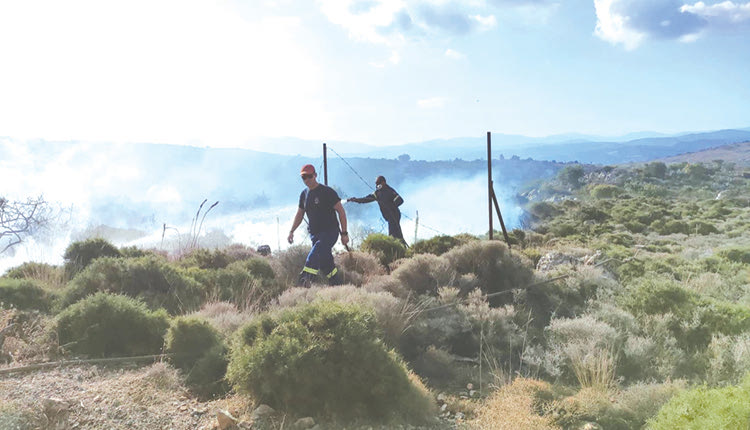 Η φωτιά σβήστηκε χθες το πρωί λίγη ώρα μετά την εκδήλωσή της