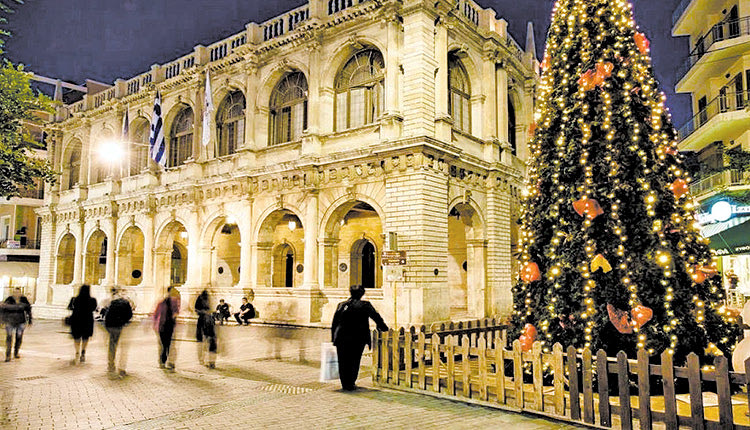 Ηράκλειο την περίοδο των Χριστουγέννων και της Πρωτοχρονιάς