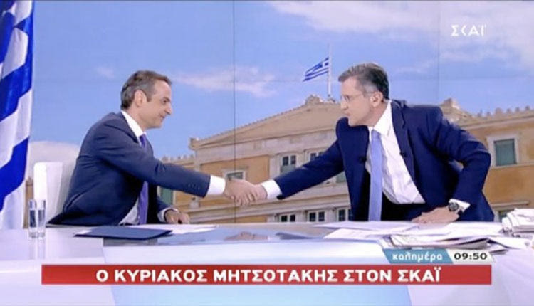 Άλλαξε τακτική ο πρόεδρος; Στη διάρκεια της συνέντευξης που παραχώρησε στον ΣΚΑΪ και τον Γιώργο Αυτιά ο Κυριάκος Μητσοτάκης άφησε ανοιχτό το ενδεχόμενο για ένα debate με τον Αλέξη Τσίπρα. Έθεσε όμως τους όρους του...