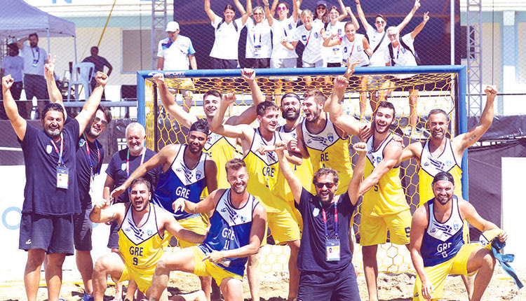 Η εθνική ομάδα Beach Handball που θα πάρει μέρος στους Μεσογειακούς Αγώνες του Ηρακλείου