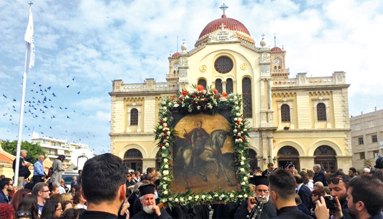 Το Ηράκλειο τιμά τη μνήμη του προστάτη του “Καπετάν Μηνά”