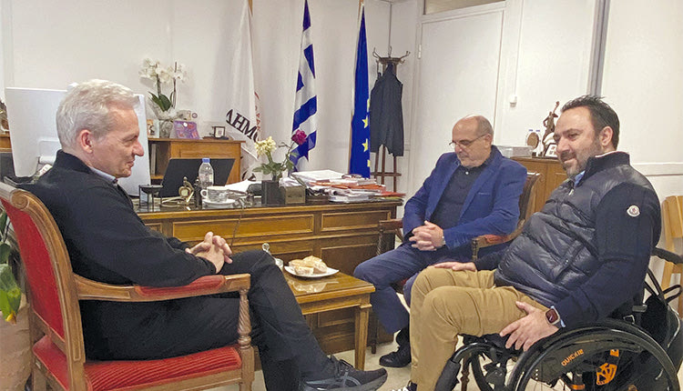 ΣΥΝΑΝΤΗΣΗ ΔΗΜΑΡΧΟΥ ΜΕ ΕΚΠΡΟΣΩΠΟΥΣ ΤΗΣ ΕΛΛΗΝΙΚΗΣ ΠΑΡΑΟΛΥΜΠΙΑΚΗΣ ΕΠΙΤΡΟΠΗΣ Θα υποστηρίξει ο Δήμος τους αθλητές με αναπηρία