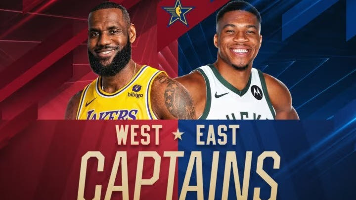 Giannis και ΛεΜπρον οι αρχηγοί στο All Star Game του ΝΒΑ