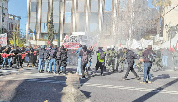 Από τα επεισόδια στην Αθήνα