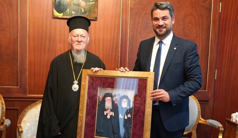 Στον Οικουμενικό Πατριάρχη, κ.κ. Βαρθολομαίο στην Κωνσταντινούπολη ο Δήμαρχος Χανίων, Παναγιώτης Σημανδηράκης