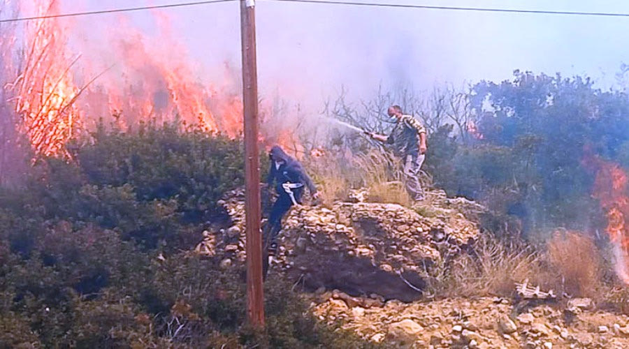 Από καμένα λιόκλαδα η μεγάλη  πυρκαγιά της Ιεράπετρας;