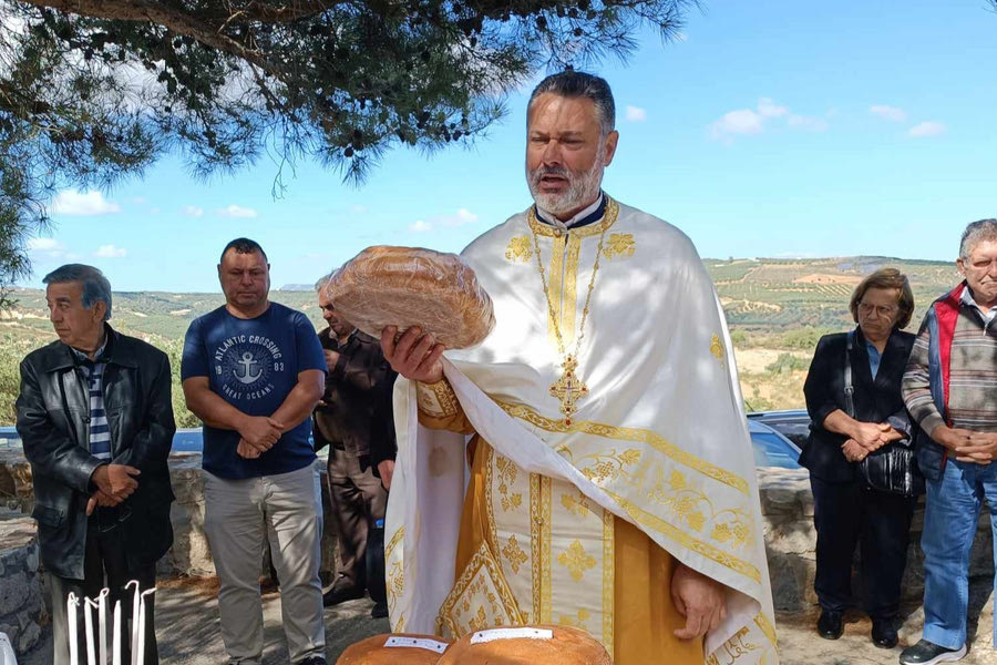 Στο εκκλησάκι του Αγίου Γεωργίου στο Βορίτσι