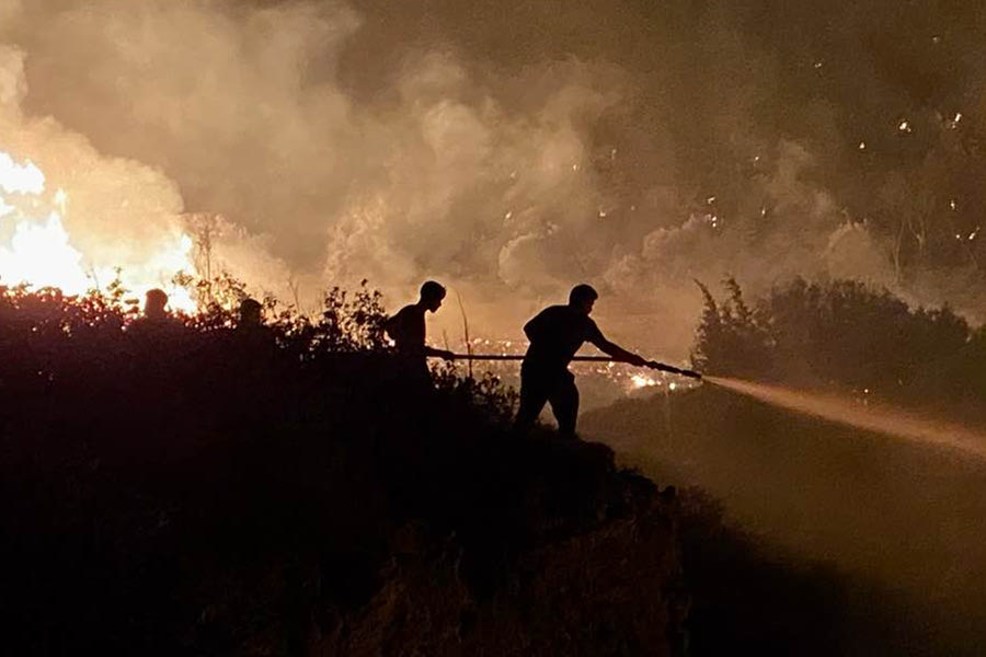 Δέκα στρέμματα δασικής έκτασης κάηκαν από την πυρκαγιά στις Γωνιές Ηρακλείου