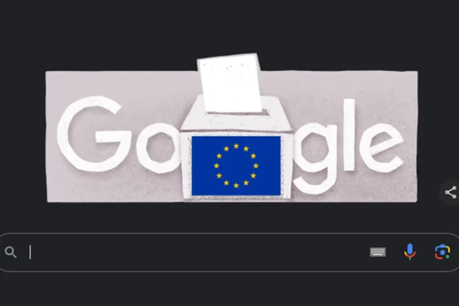 Αφιερωμένο στις ευρωεκλογές το doodle της Google