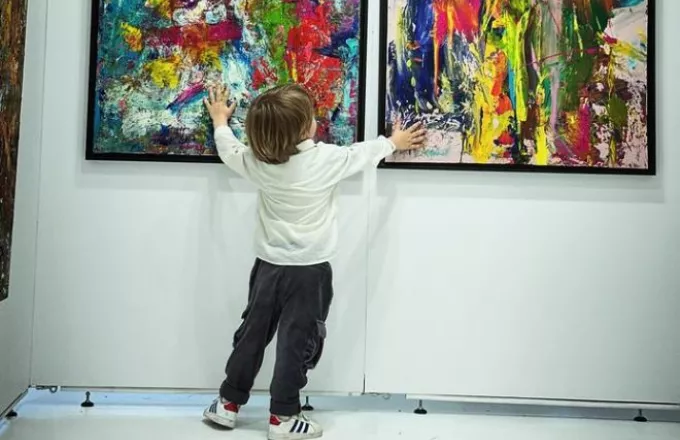 Ένας 5χρονος Πικάσο: Ο μικρούλης Laurent έχει γίνει διάσημος για τους πίνακές του