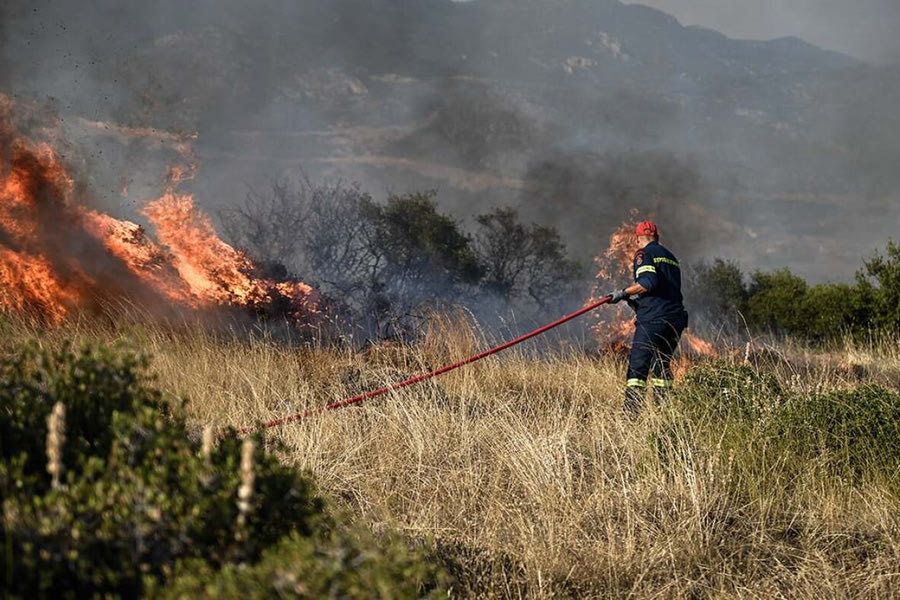 Στο 4 σήμερα ο βαθμός επικινδυνότητας πυρκαγιάς στην Κρήτη – Πού απαγορεύεται η κυκλοφορία
