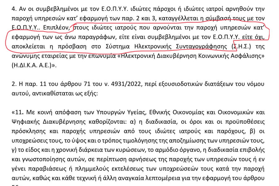 Μπορεί μια κλινική να λειτουργήσει με…ιδιώτες γιατρούς που εμφανίζονται εκ περιτροπής;