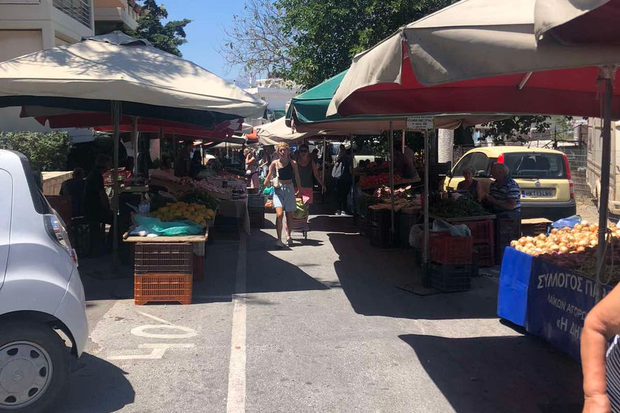 Σε νέα θέση η λαϊκή αγορά της Παρασκευής στη Θέρισο