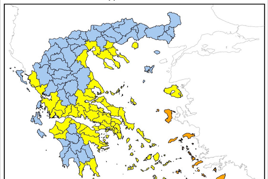 Πολύ υψηλός ο κίνδυνος πυρκαγιάς αύριο στην Κρήτη