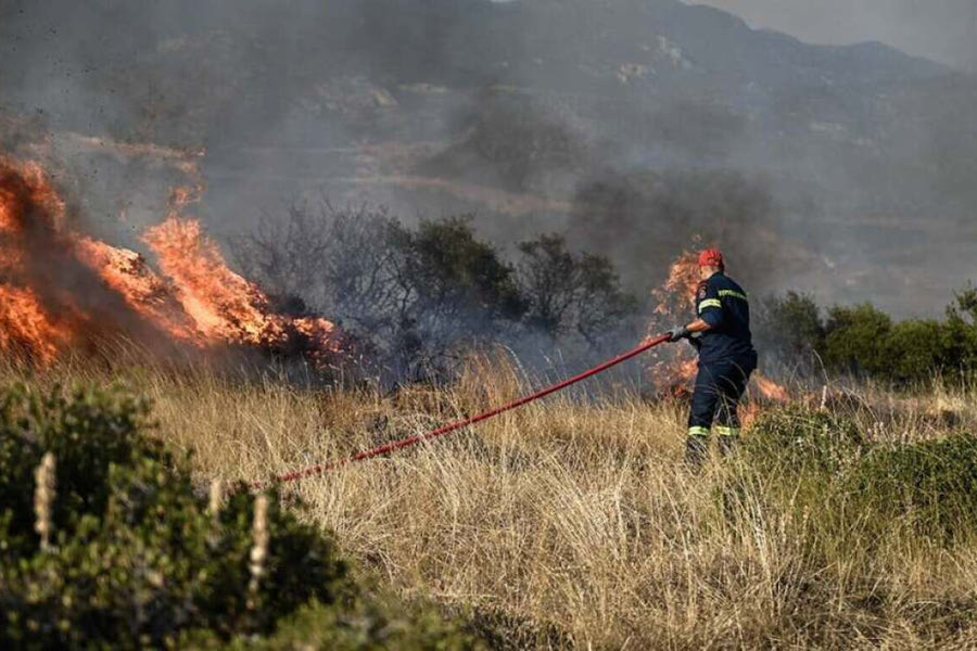 Πολύ υψηλός κίνδυνος πυρκαγιάς στην Κρήτη