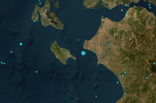 Σεισμός 4,9 Ρίχτερ κοντά στην Κυλλήνη