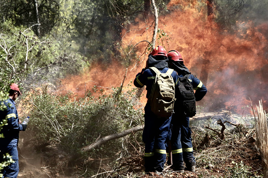 Σοφικό Κορινθίας: Τέσσερις οι τραυματίες πυροσβέστες από την πυρκαγιά – Πυροσβέστης υπέστη καρδιακό επεισόδιο