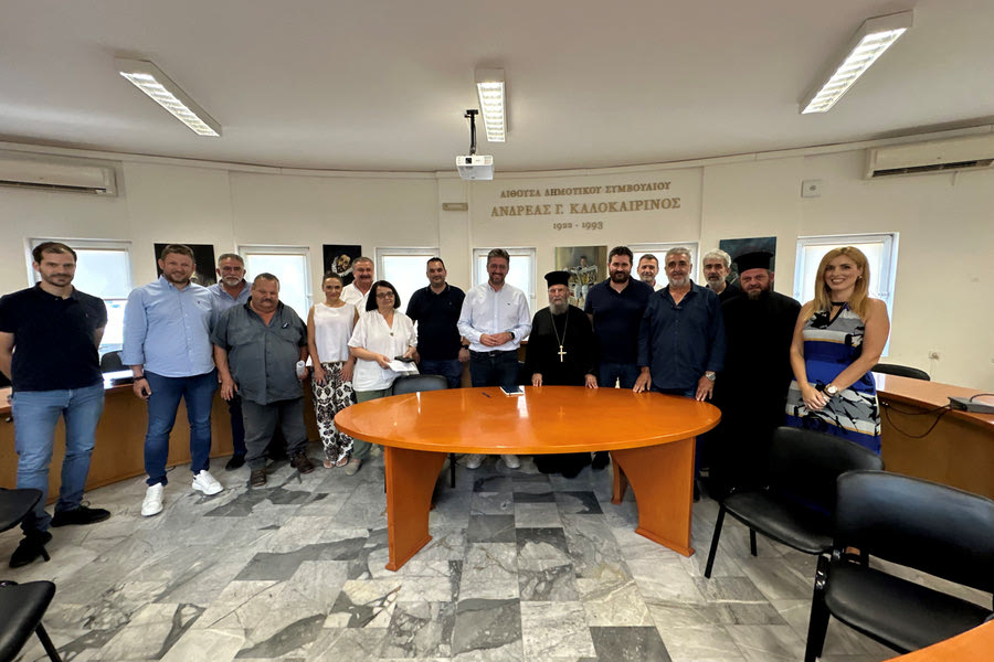 Ο Δήμαρχος Μαλεβιζίου υπέγραψε τη σύμβαση για την «Ανάπλαση της πλατείας Ευαγγελιστρίας και κοινοχρήστων χώρων της Τυλίσου»